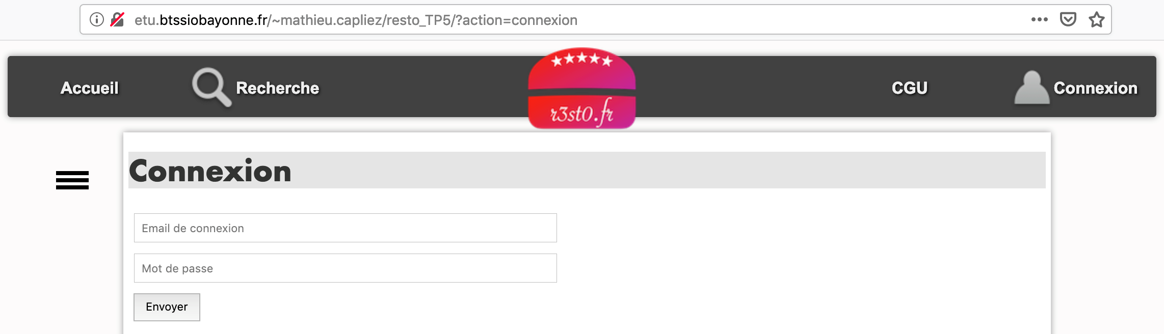 Accès contrôleur de connexion